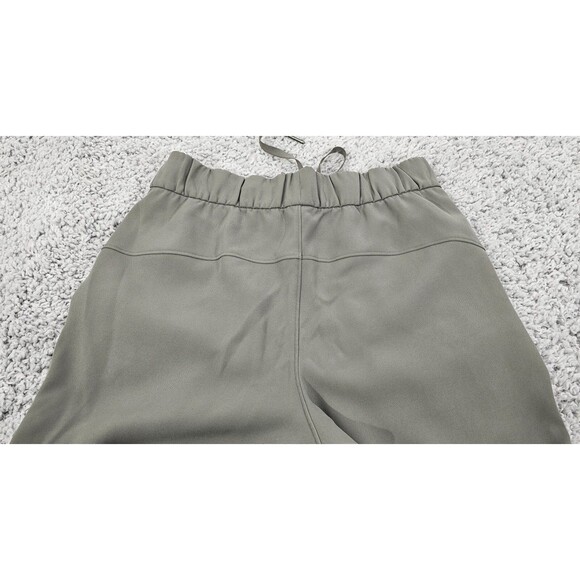 Lululemon Womens Crop Pant On The Fly Drawstring Pockets Grey Sage Casual Sz 4 - Picture 6 of 15